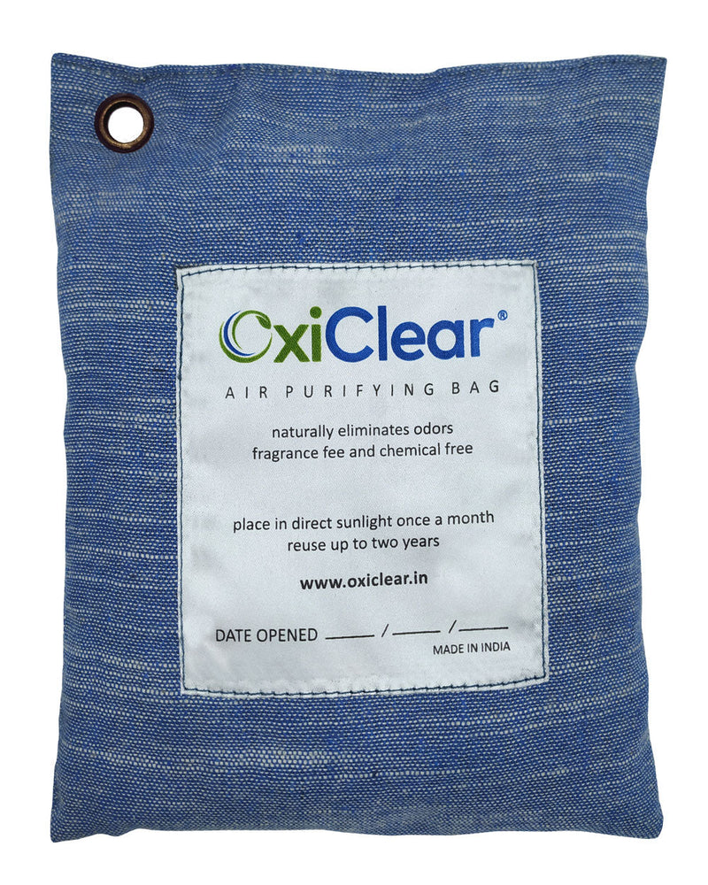 OxiClear Air Purifying Bag with Coconut Activated Charcoal Odor Eliminator Absorber for Office Room Cars Closets (250g)