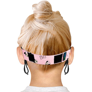OxiClear Kids N99 Anti Pollution Face Mask with Carbon Filters Headband Reusable D.R.D.O Certified (Mini Mouse)