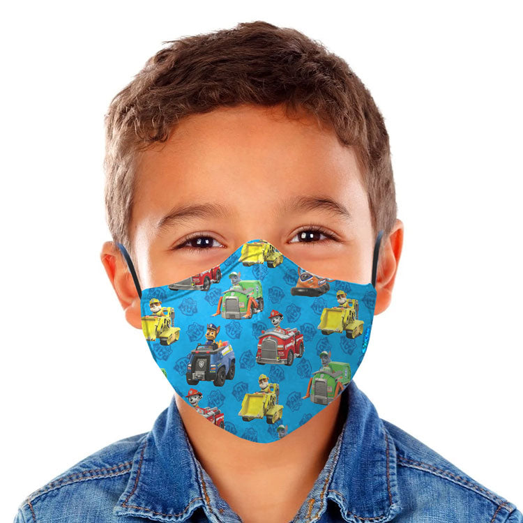 OxiClear Kids N99 Pollution Mask with Carbon Filters Headband Reusable D.R.D.O Certified (Paw Patrol)
