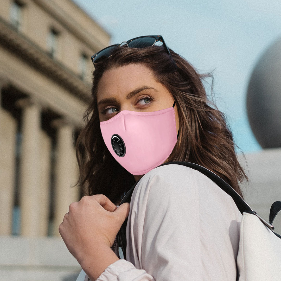 OxiClear N99 Anti Pollution Face Mask with Carbon Filters Headband Reusable D.R.D.O Certified (Multicolor) (Pack of 5)