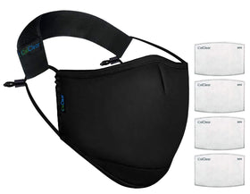 OxiClear N99 No-Valve Mask Black