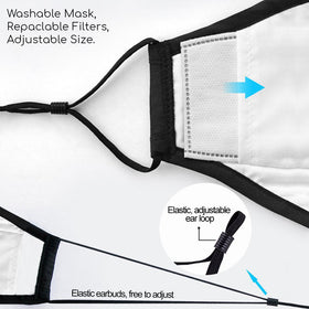 OxiClear N99 Face Mask (Black) (with Valve) - Pack of 1 - N99 Face Mask