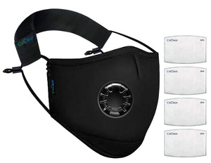 OxiClear N99 Face Mask (Black) (with Valve) - Pack of 1 - N99 Face Mask