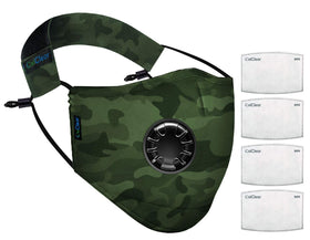 OxiClear N99 Anti-Pollution Mask with Valve Combat