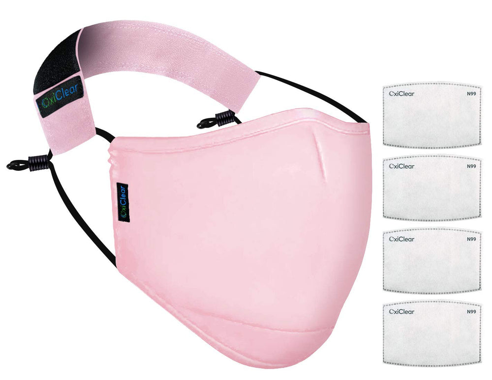 OxiClear N99 Face Mask (Lush Pink) (Non-Valved)