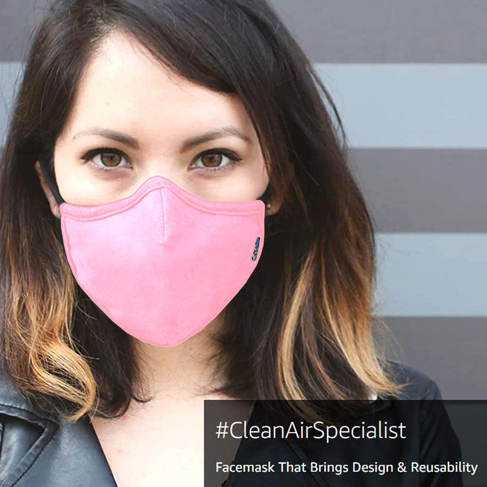 OxiClear N99 Face Mask (Lush Pink) (Non-Valved)