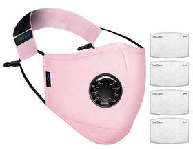 OxiClear N99 Anti-Pollution Mask with Valve Lush Pink