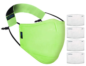 OxiClear N99 anti-pollution mask without valve in OxiGreen